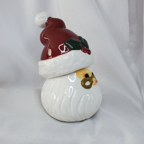 VTG Mother Brown's Santa And Hat Salt & Pepper Shakers Ceramic 1999 Christmas - Picture 10 of 11